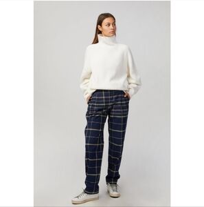 Stine Goya Laia Pants In Tartan Navy